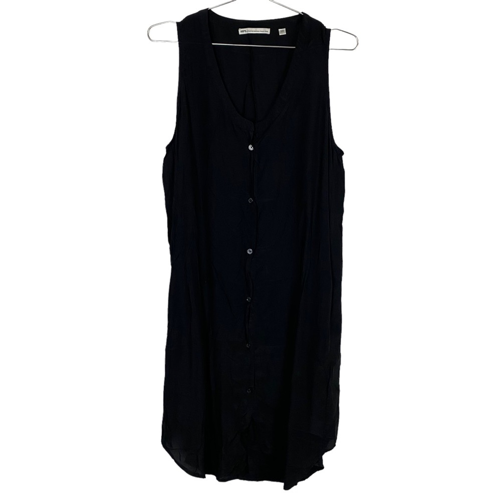 HOPE By Ringstrand Söderberg Judge Dress Black Linen Button Down Dress